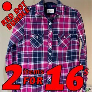 Weatherproof Women's Long Sleeve Flannel Shirt Size Small